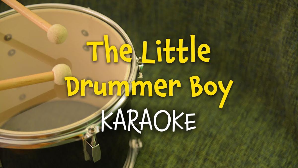 The Little Drummer Boy (instrumental lyrics video for karaoke)