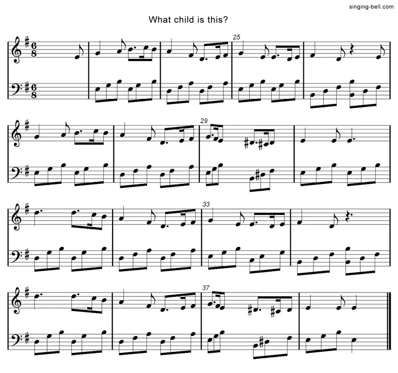 What child is this? | Free Score