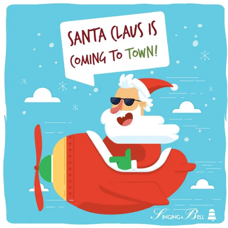 Santa Claus is Coming to Town | Christmas Card : Singing Bell Santa Claus is coming to town | Free Christmas Carols & Songs
