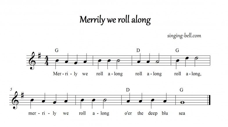 Merrily We Roll Along_in_G_singing-bell