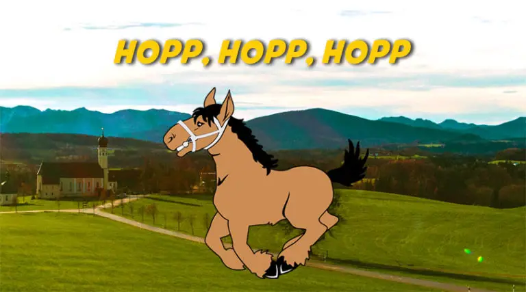 Fridolin Spieluhr 'Hopp Hopp Hopp Pferdchen' - Klassische Kinderlieder Spielwerk