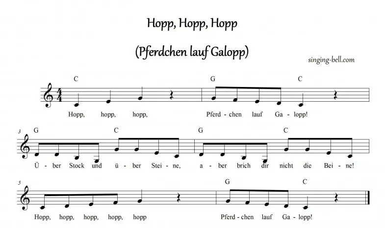 Hopp, Hopp, Hopp Singing-Bell