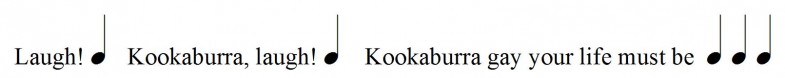 Kookaburra_Teaching Singing-Bell : Singing Bell Kookaburra_Teaching Singing-Bell