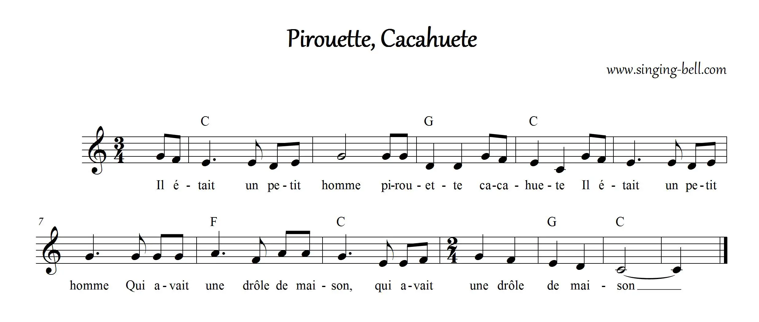 Pirouette Cacahuete Singing-Bell
