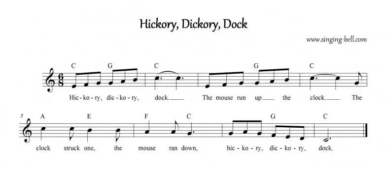 Hickory Dickory Dock_C_Singing Bell