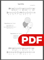 Happy Birthday Printable PDF