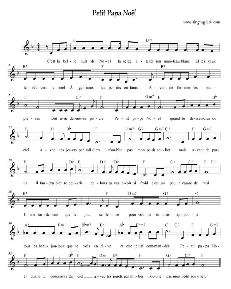 Petit Papa Noel_F_Singing Bell : Singing Bell Petit Papa Noel_F_Singing Bell