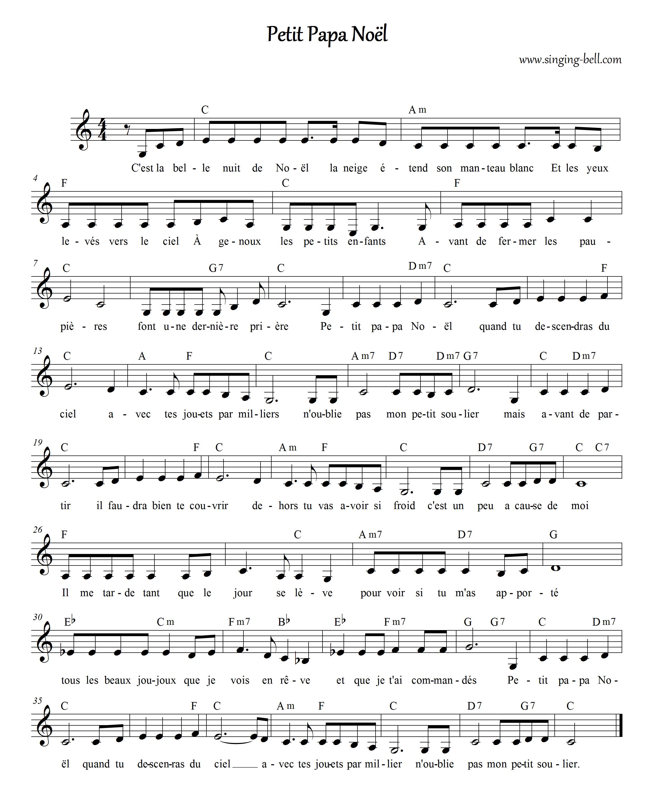 Petit Papa Noel_Singing Bell : Singing Bell Petit Papa Noel Singing Bell