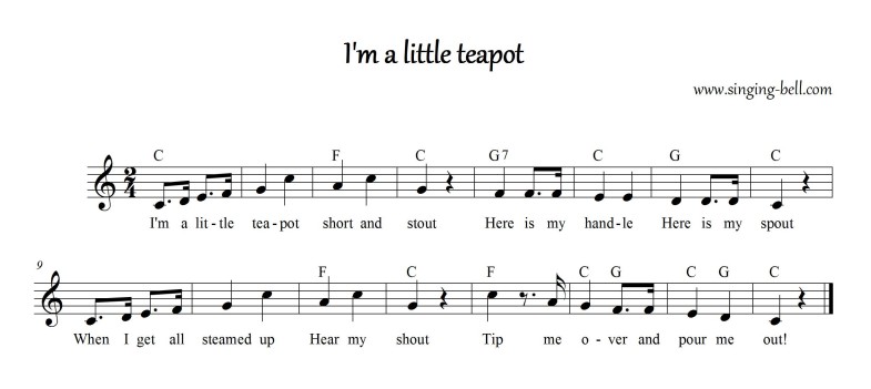 I'm a little teapot_Singing Bell