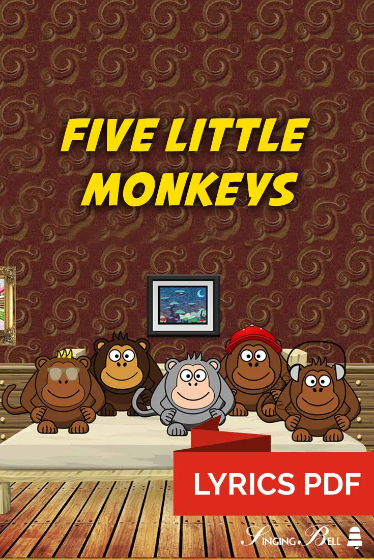 Five Little Monkeys  lyrics PDF