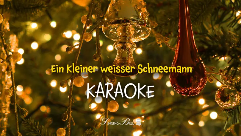 Ein Kleiner weisser Schneemann