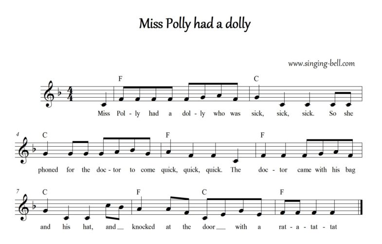 Miss Polly Had a Dolly Free Nursery Rhymes