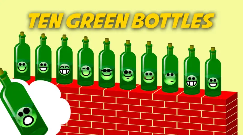 ten green bottles free nursery rhymes christmas karaoke songs