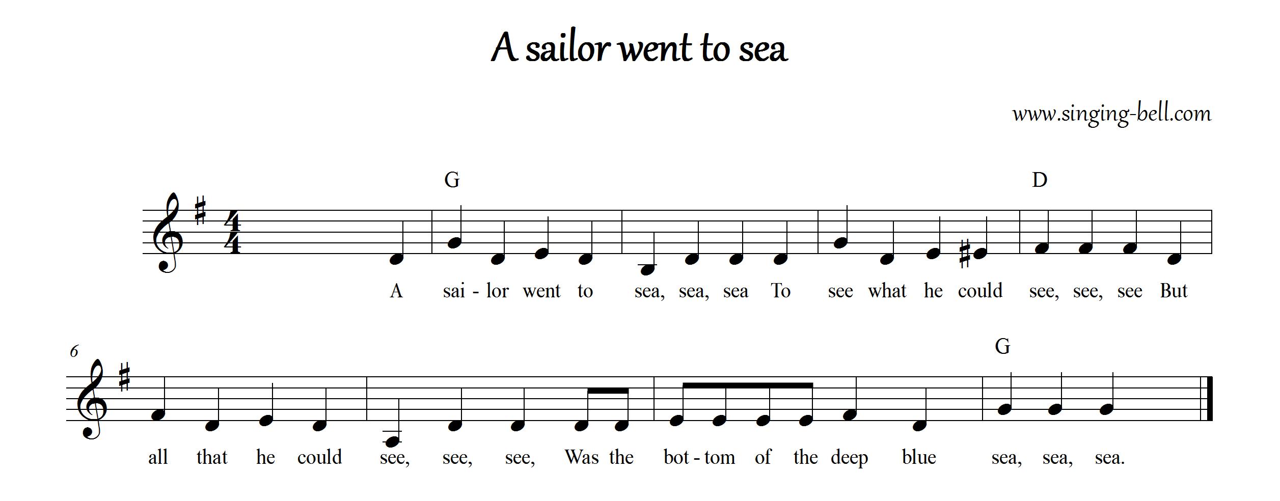 A sailor went to sea_G_Singing Bell : Singing Bell