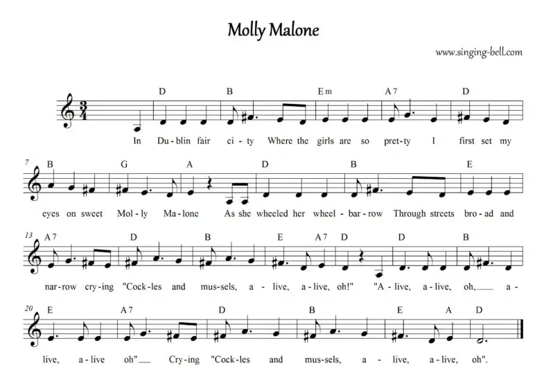 Molly Malone (In Dublin's Fair City) | mp3 audio download