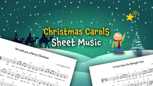 Christmas-Carol-Sheet-Music-INTRO : Singing Bell Christmas Carol Sheet Music | 30 Score for Free download