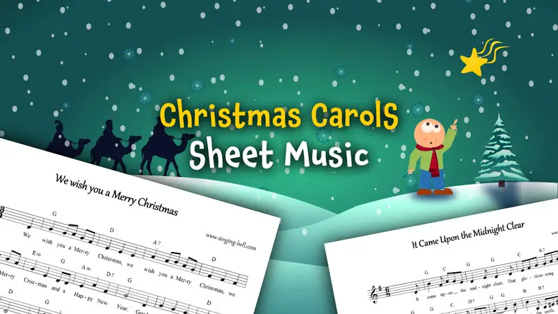 Christmas Carol Sheet Music – 30 PDF Files to Download and Print