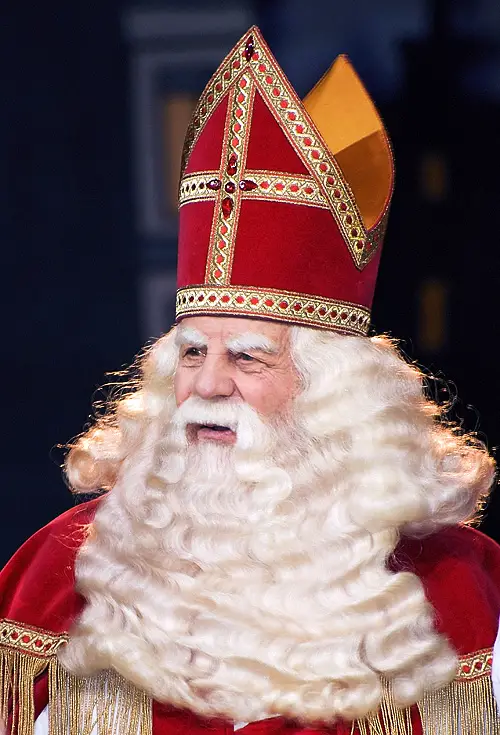 Sinterklaas, the original Dutch name for Santa Claus