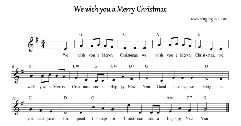 Christmas Carol Sheet Music 30 Free Scores To Download