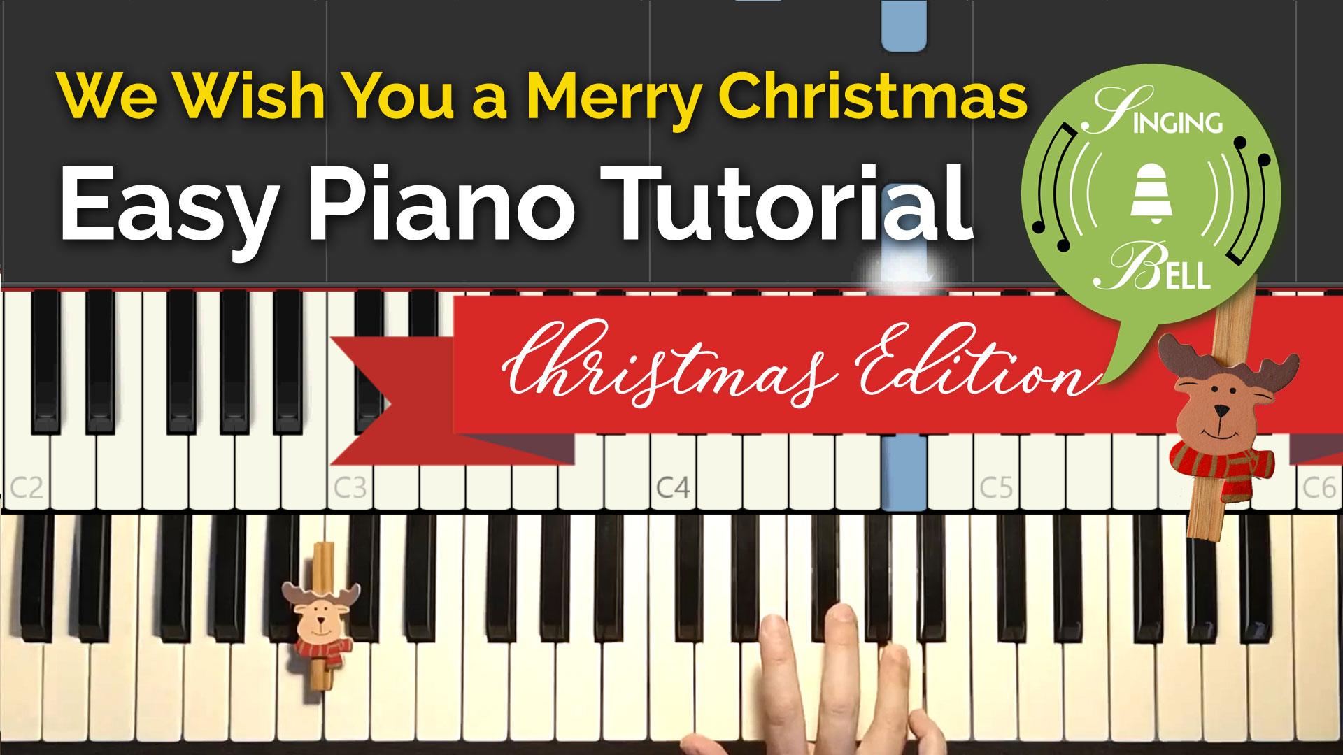 How to Play We Wish You A Merry Christmas Piano Tutorial, Notes, Keys