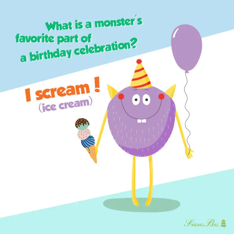 Birthday joke for kids. : Singing Bell Birthday jokes for kids.