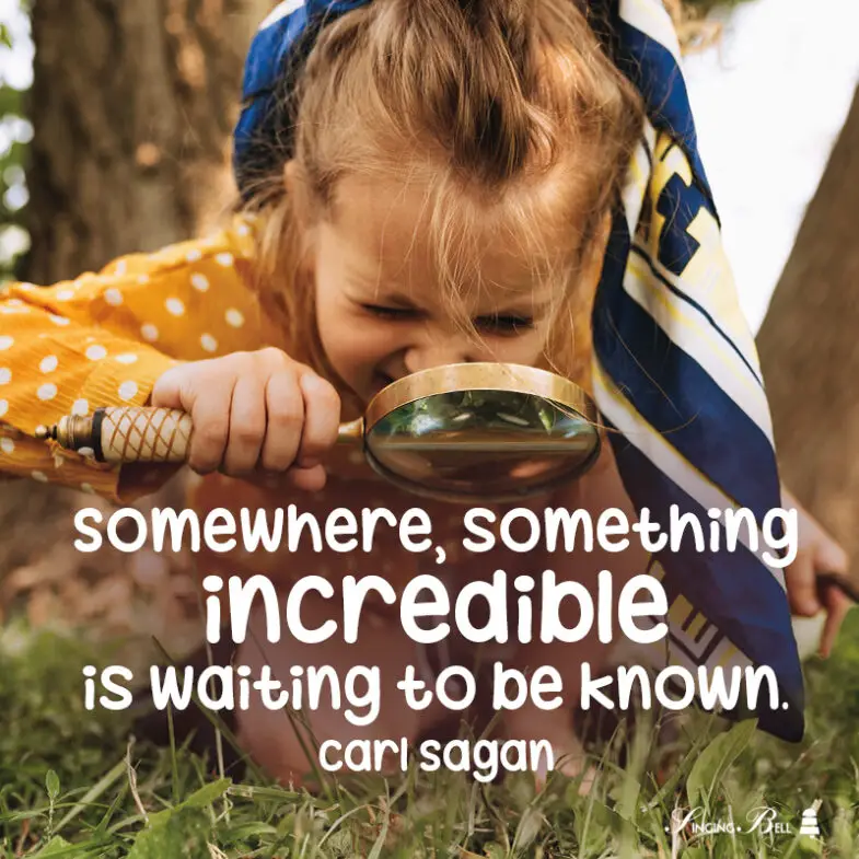 Educational Motivational Quote for Kids by Carl Sagan.