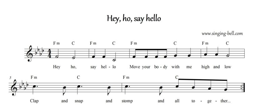 Hey Ho Say Hello Sheet Music