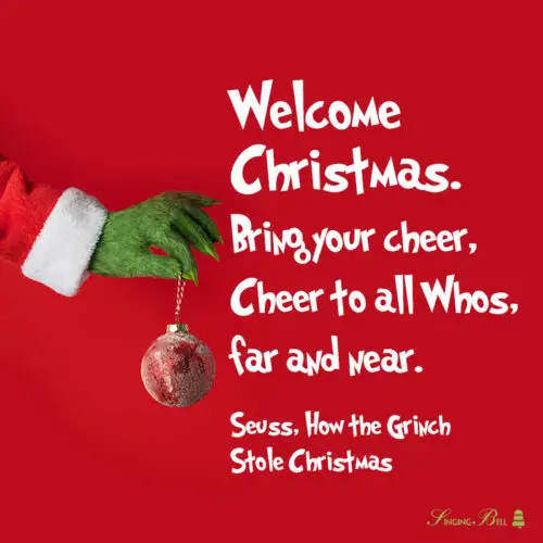 Dr. Seuss How the Grinch Stole Christmas Quotes for kids.