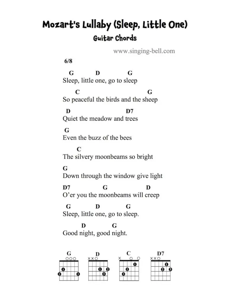 Mozart's Lullaby (Sleep, Little One) Free Nursery Rhymes