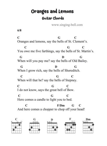 Oranges and Lemons - Guitar Chords and Tabs.