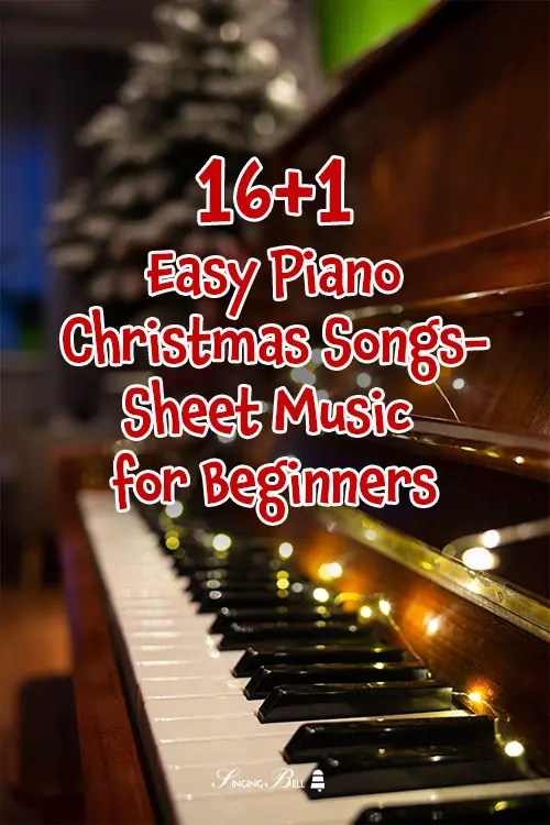 16+1 Easy Piano Christmas Songs - Sheet Music for Beginners