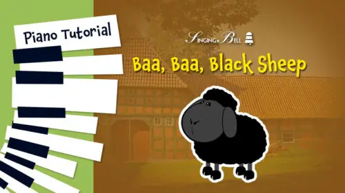 Baa-Baa-Black-Sheep piano tutorial easy sheet music notes chords beginners