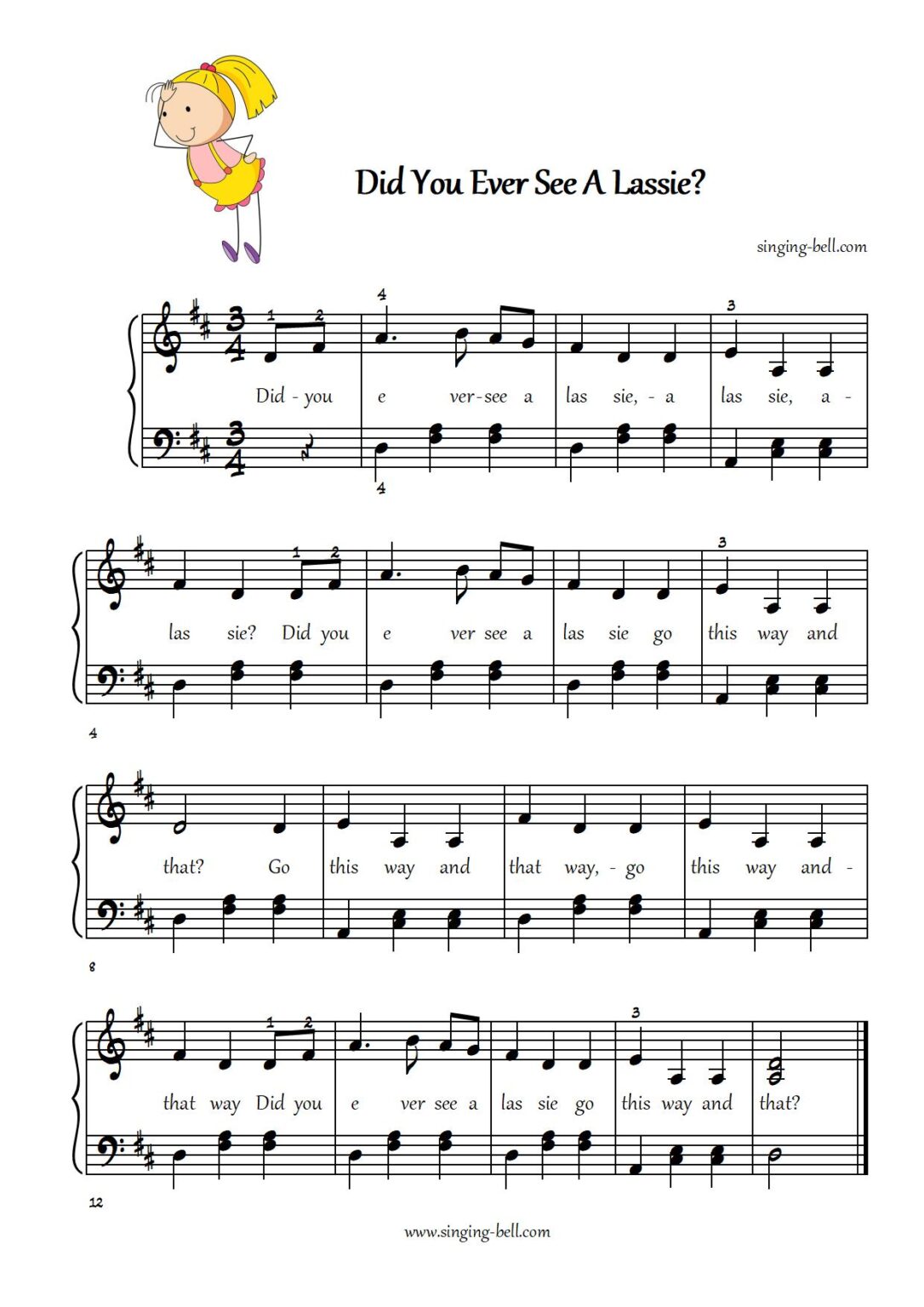 36 Piano Songs For Kids + Free Beginner Piano Sheet Music