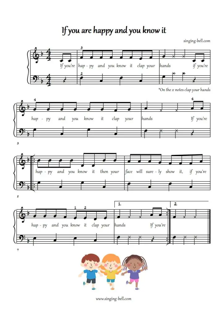 36 Piano Songs For Kids + Free Beginner Piano Sheet Music