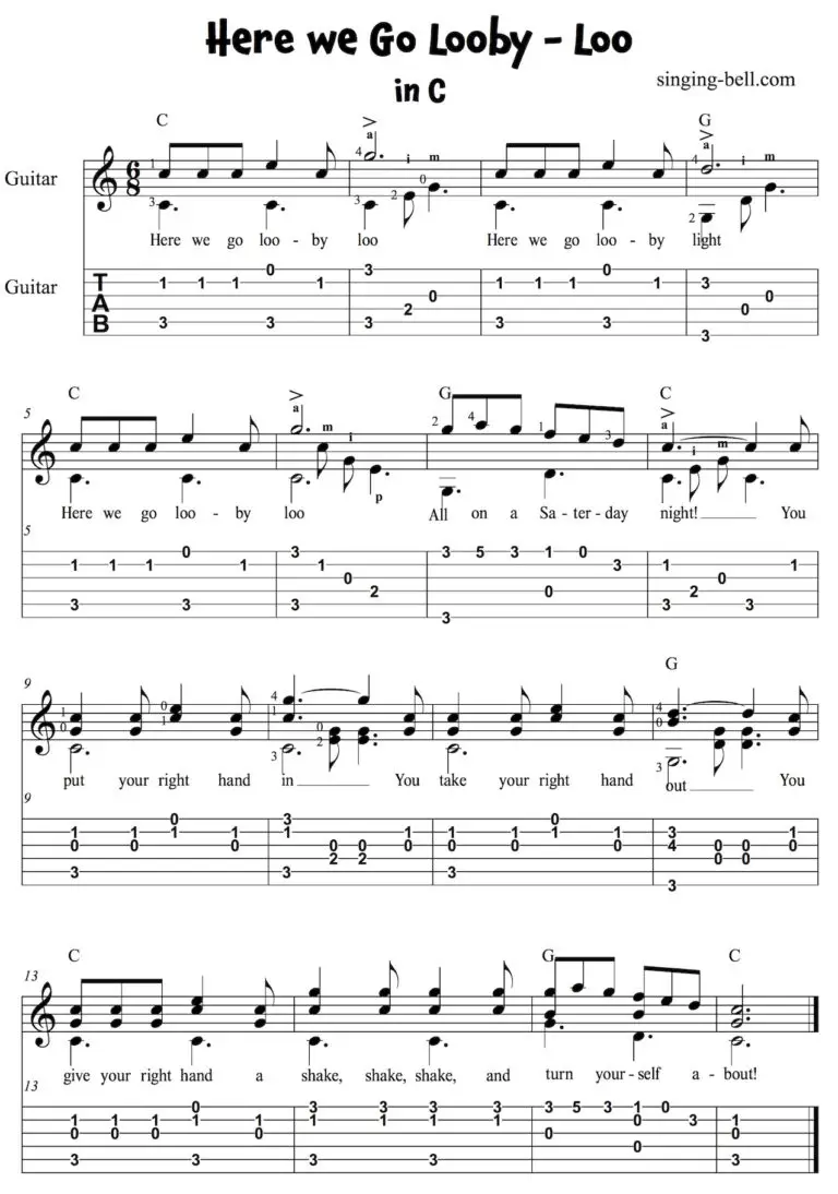35 Super Easy Guitar Songs for Kids + Free Sheet Music