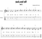 Jack and Jill Guitar Chords Tabs Sheet Music PDF