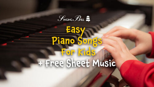 Easy-Piano-Songs-for-Kids-1 : Singing Bell Easy Piano Songs for Kids Cover.