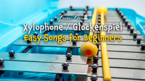 Glockenspiel-Xylophone-Easy-Songs-for-Beginners-BLUE : Singing Bell