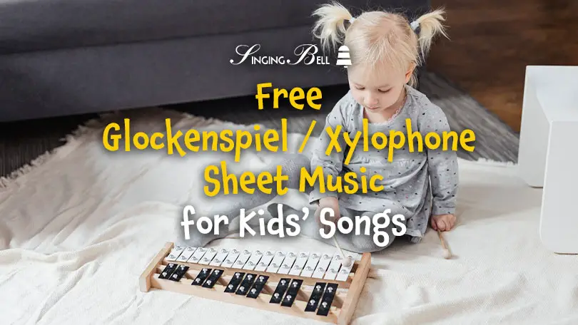 30+ Easy Music Sheets with Letters for the Glockenspiel/Xylophone
