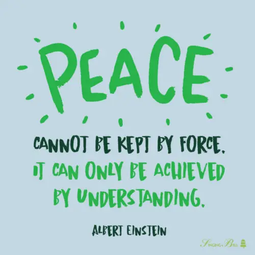 Peace quote by Albert Einstein