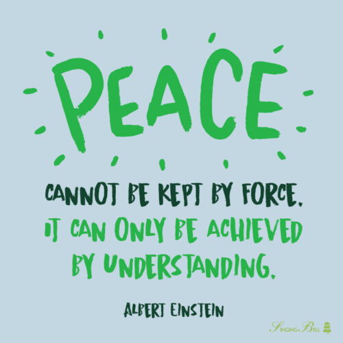 Peace quote by Albert Einstein