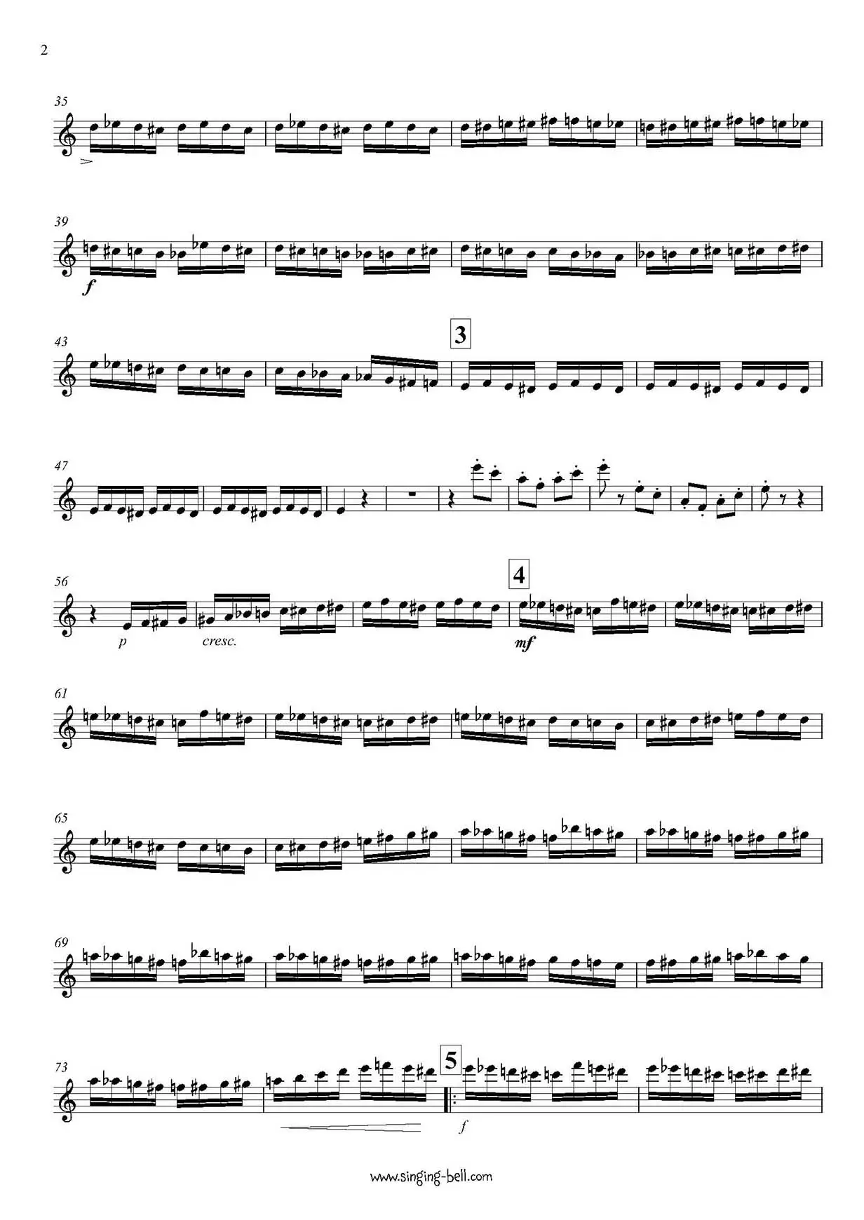 Rimsky-Korsakov Flight-of-the Bumblebee-Marimba-Sheet Music-Page_2