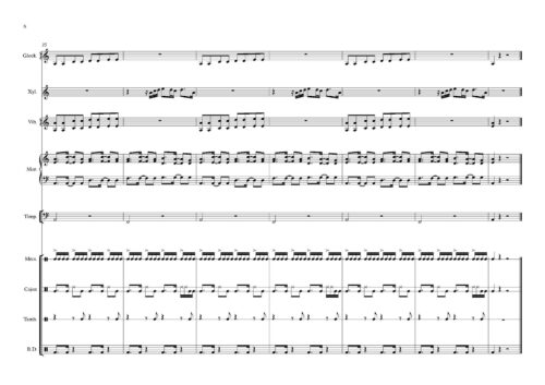 Shape of you - Percussion Ensemble Sheet Music 6