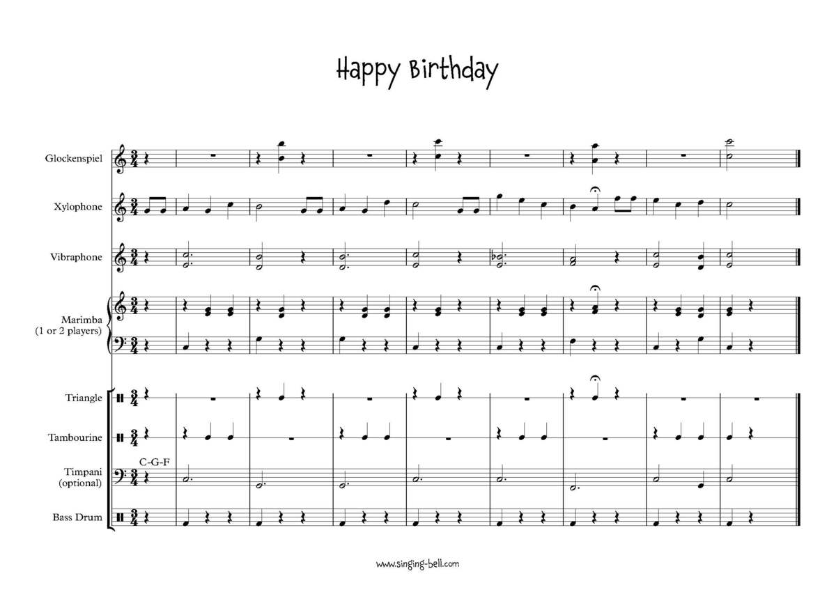 Happy-Birthday-percussion-sheet-music-singing-bell