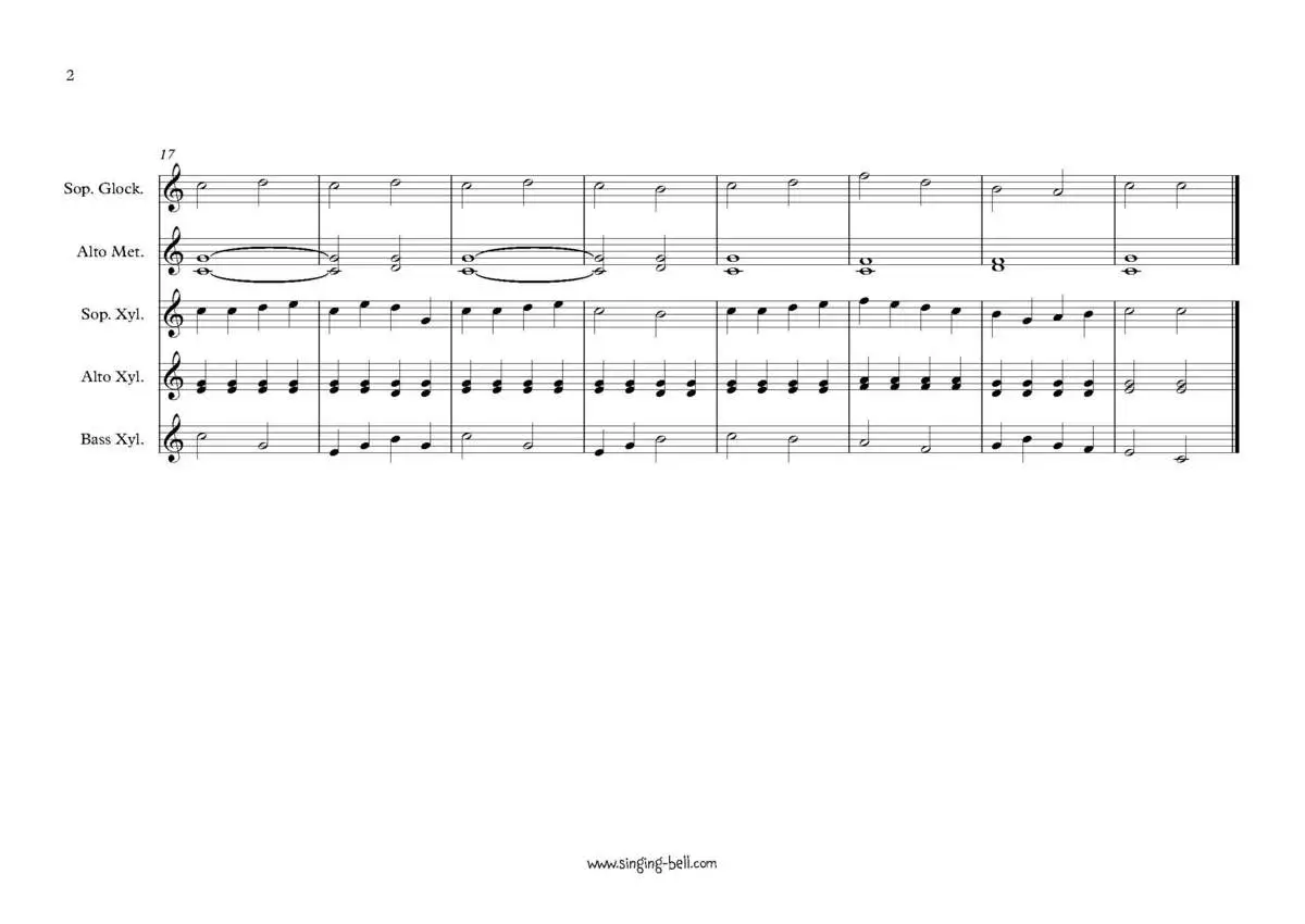 Yankee Doodle-percussion-orff-pdf-singing-bell page 2