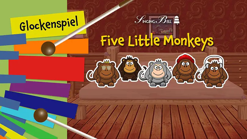 Five Little Monkeys for Glockenspiel / Xylophone