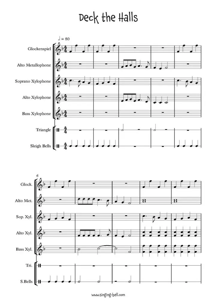 Deck_the_Hal orff-sheet-music-pdf-singing-bell
