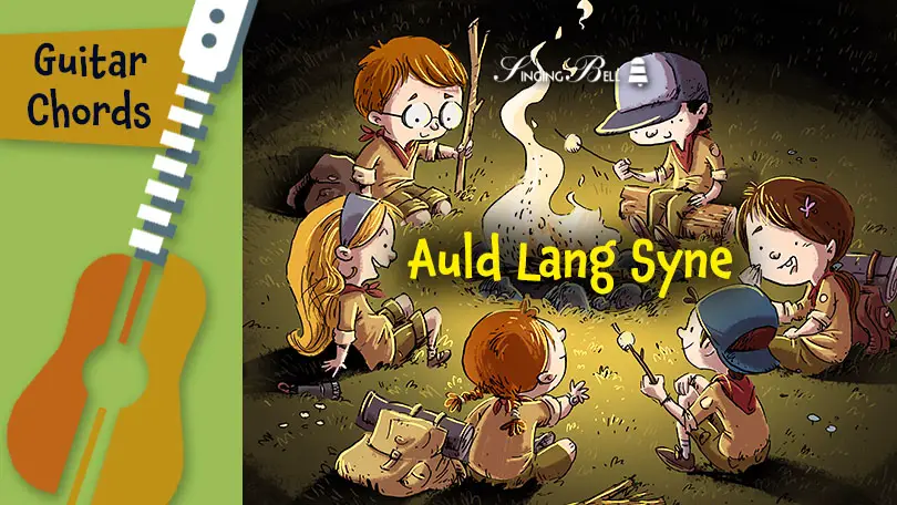 Guitar_Auld_Lang_Syne_SOCIAL : Singing Bell Auld Lang Syne guitar chords tabs sheet music printable PDF - free download