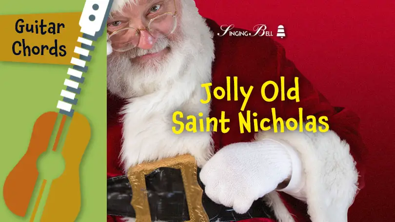 Jolly Old Saint Nicholas guitar chords tabs sheet music printable PDF - free download
