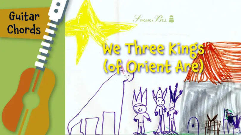 We Three Kings of Orient Are guitar chords tabs sheet music printable PDF - free download